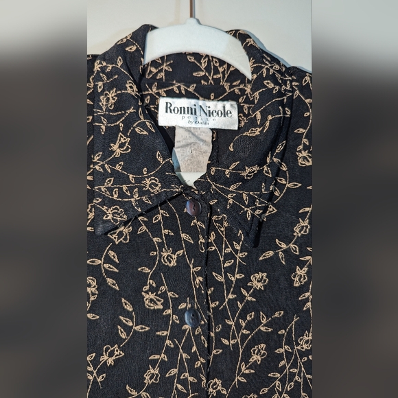 Vintage Ronni Nicole for Ouida crop button up - Picture 2 of 7